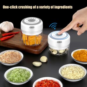 Mini USB Wireless Garlic Masher Sturdy Press Electric Mincer Crusher For Kitchen Chili Vegetable Grinder Meat Food Chopper Tools 2